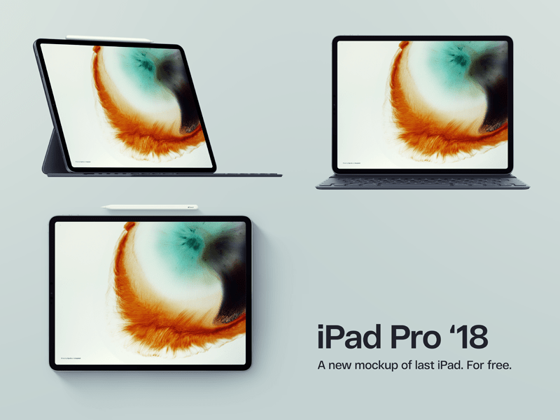 New Apple iPad 2018 PSD Mockups